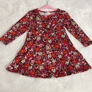 Just Lizzy Floral Kids Dress with Long Sleeves